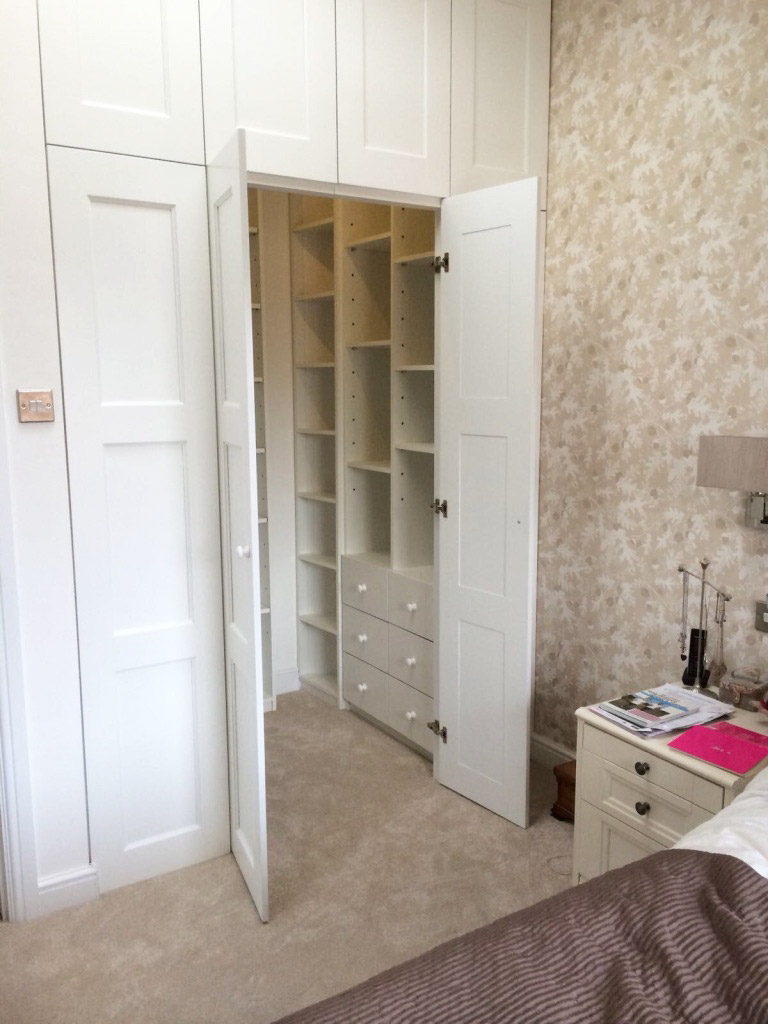 Walk in Wardrobe white - Stag Interiors of Derbyshire