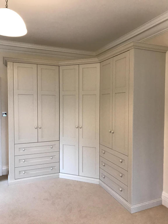 Large shaker corner wardrobe