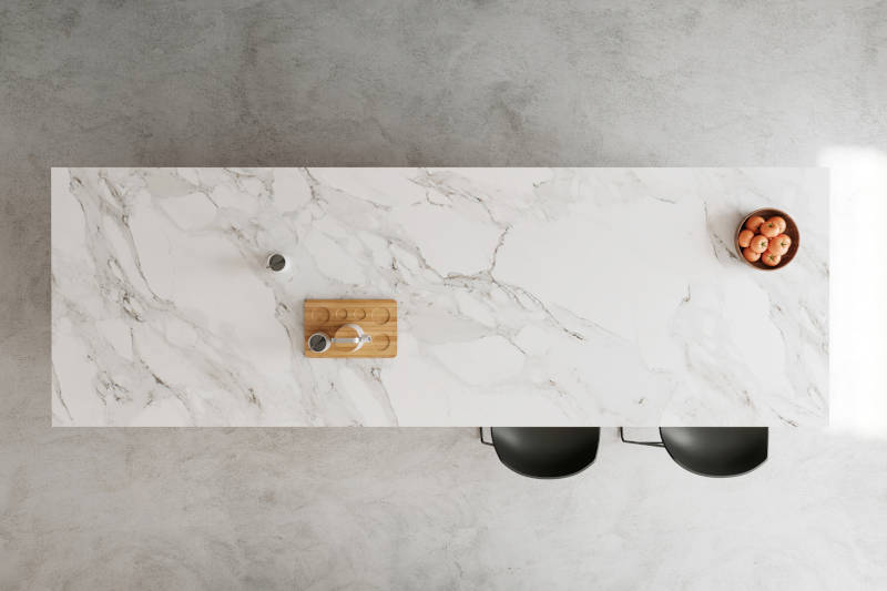 marble kitchen surface